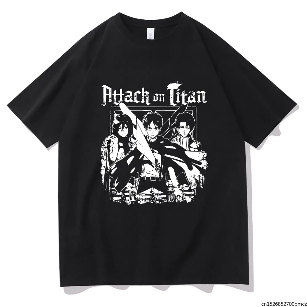 Attack on Titan Short Sleeve Spring Summer Harajuku Black White Pattern T-shirt Sandy Beach Style Tshirt
Attack on Titan Short Sleeve Spring Summer Harajuku Black White Pattern T-shirt Sandy Beach Style Tshirt