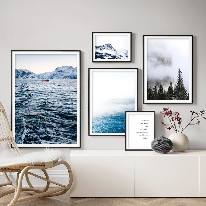 Snow Mountain Forest Sea Quotes Wall Art Canvas Painting Nordic Posters And Prints Landscape Wall Pictures For Living Room Decor
Snow Mountain Forest Sea Quotes Wall Art Canvas Painting Nordic Posters And Prints Landscape Wall Pictures For Living Room Decor