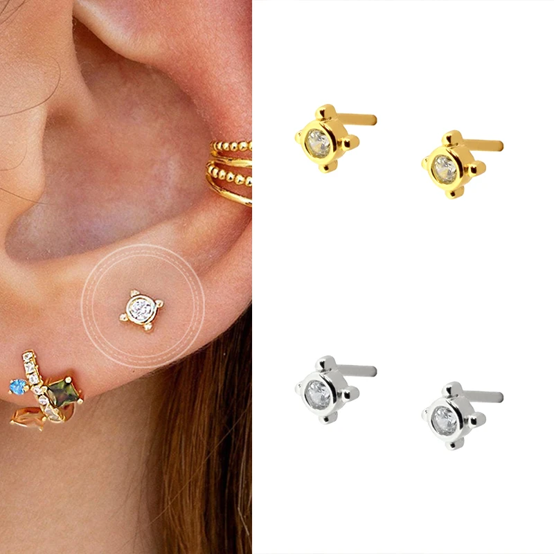 Crystal Stud Earrings For Women 925 Sterling Silver Ear Needle Simple Cute CZ Small Earrings New Fashion Korean Jewelry
Crystal Stud Earrings For Women 925 Sterling Silver Ear Needle Simple Cute CZ Small Earrings New Fashion Korean Jewelry