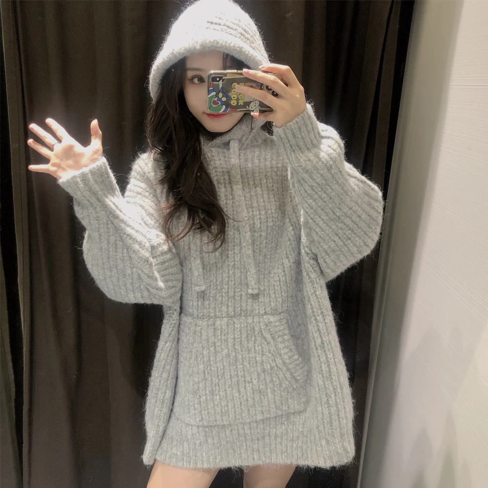 2021 autumn and winter new women's sweater cotton hooded long-sleeved large size loose warm all-match casual retro fashion top
2021 autumn and winter new women's sweater cotton hooded long-sleeved large size loose warm all-match casual retro fashion top