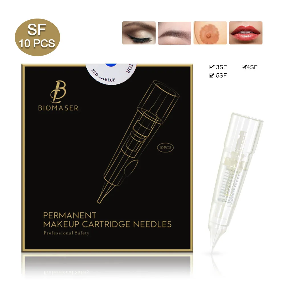 Biomaser Permanent Makeup Machine Needles Professional 3SF/4SF/5SF Cartridges Needles Tattoo Machine Pen For E300/ HP-500/P70
Biomaser Permanent Makeup Machine Needles Professional 3SF/4SF/5SF Cartridges Needles Tattoo Machine Pen For E300/ HP-500/P70