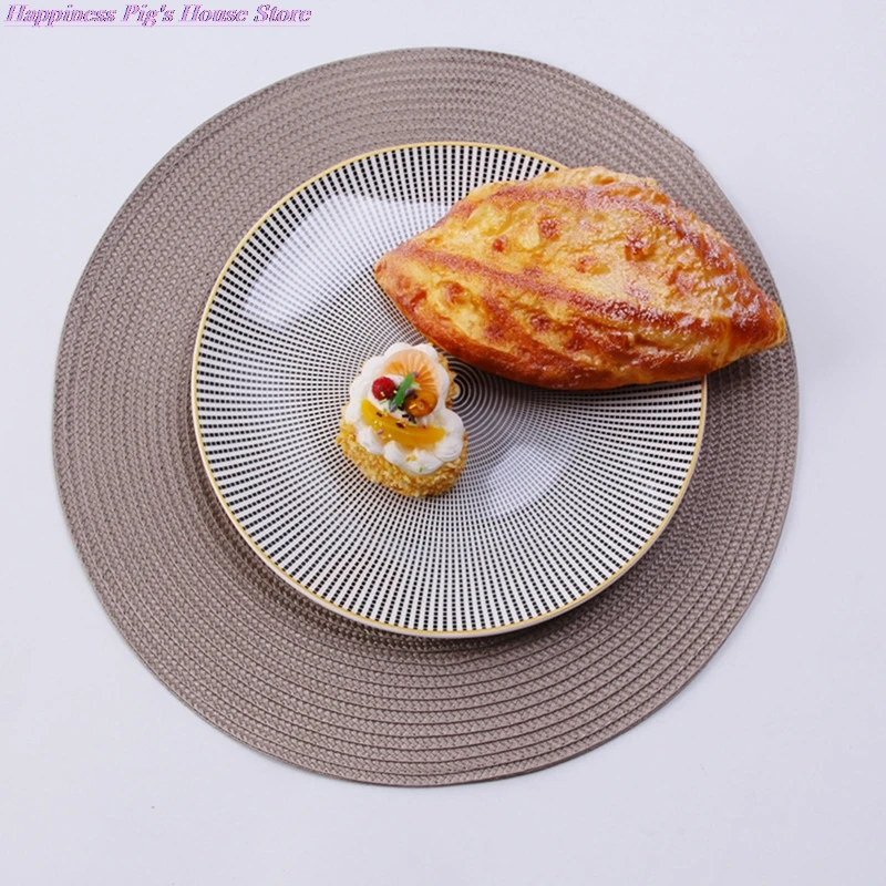 Round Weave Placemat Table Mats Simple Style Dining Napkin Pads Non-Slip Heat Resistant Coaster Cushion Kitchen Party Decoration
Round Weave Placemat Table Mats Simple Style Dining Napkin Pads Non-Slip Heat Resistant Coaster Cushion Kitchen Party Decoration