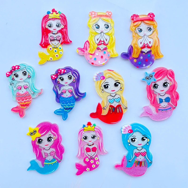 10 / 20 Cute Cartoon Mermaid Princess Series Acrylic Flat Bottom Scrapbook DIY Crafts Decoration Accessories 062
10 / 20 Cute Cartoon Mermaid Princess Series Acrylic Flat Bottom Scrapbook DIY Crafts Decoration Accessories 062