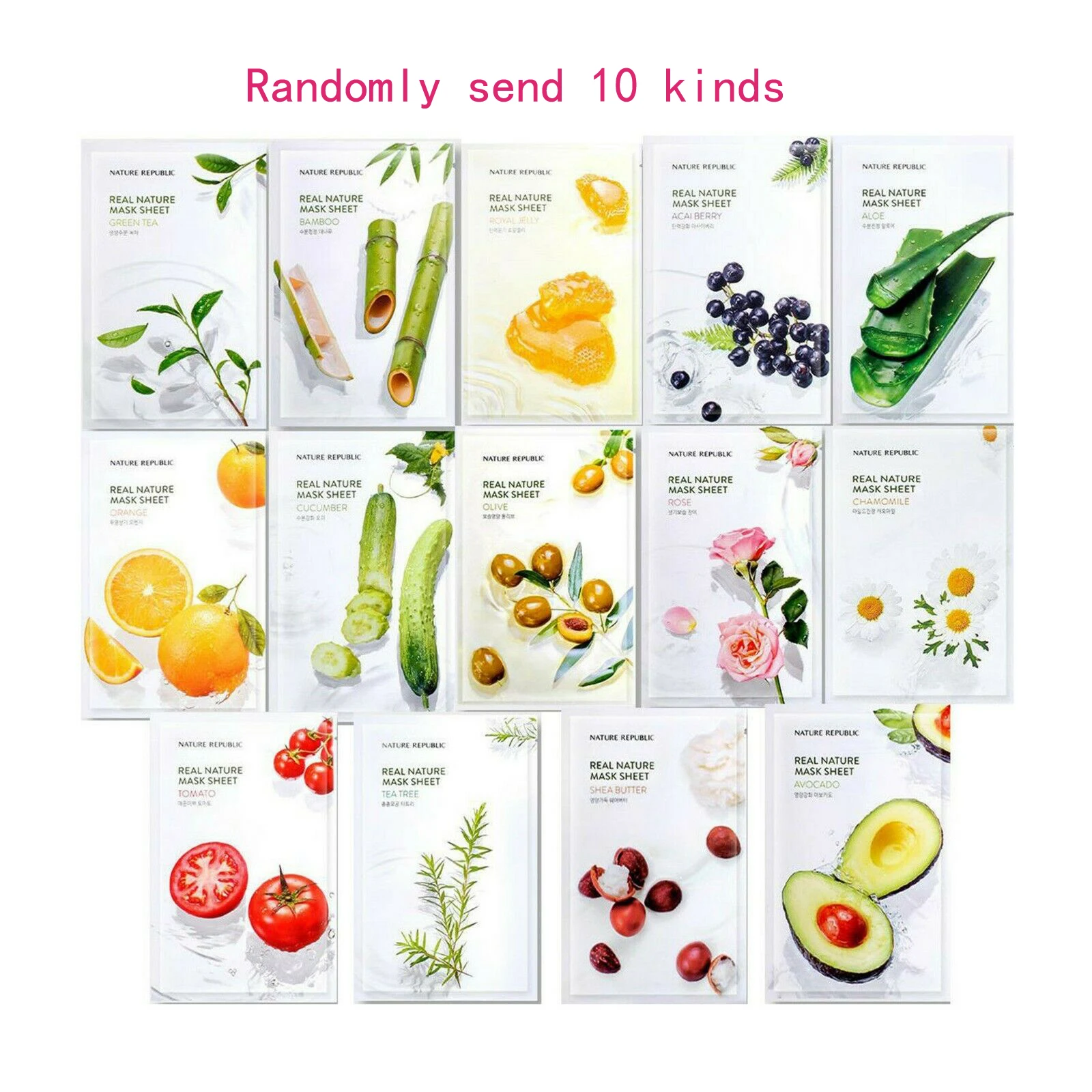 Fresh To Go Mask Sheets MISSHA plant Face Mask 10pcs Skin Care Whitening Moisturizing Facial Mask Korea Cosmetics
Fresh To Go Mask Sheets MISSHA plant Face Mask 10pcs Skin Care Whitening Moisturizing Facial Mask Korea Cosmetics