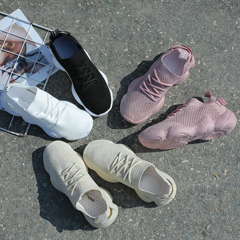 Women Shoes 35-40 Mesh Breathable Knitting Sock Sneakers Ladies Korean Casual Dad Sports Sneakers Womens Famela Autumn 2020
Women Shoes 35-40 Mesh Breathable Knitting Sock Sneakers Ladies Korean Casual Dad Sports Sneakers Womens Famela Autumn 2020