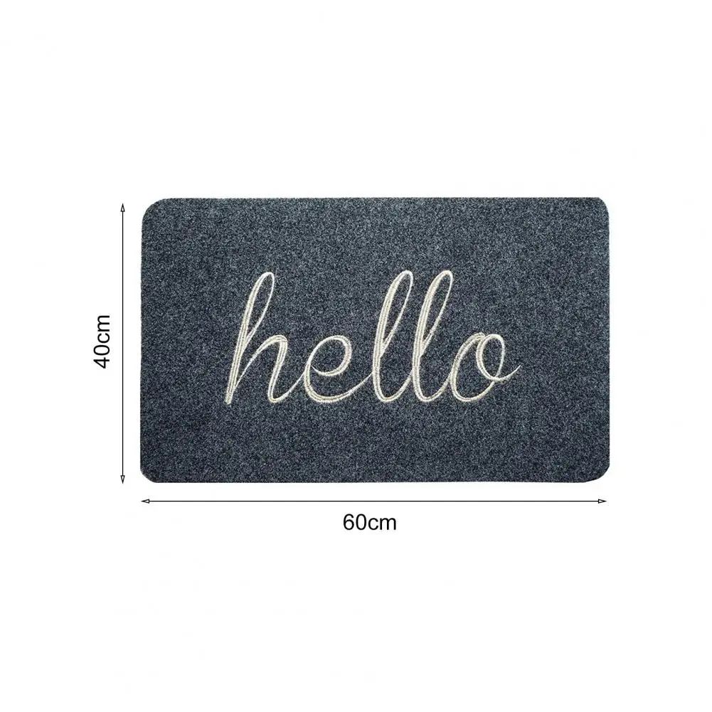 Floor Carpet Door Mat Convenient Door Mat Absorbing Moisture Polyester Easy Clean Hello Pattern Floor Pad Carpet for Daily Use
Floor Carpet Door Mat Convenient Door Mat Absorbing Moisture Polyester Easy Clean Hello Pattern Floor Pad Carpet for Daily Use