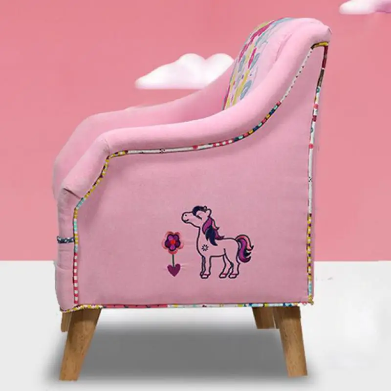 Фото Детский диван тканевое кресло для девочек симпатичный детский чтения | Мебель