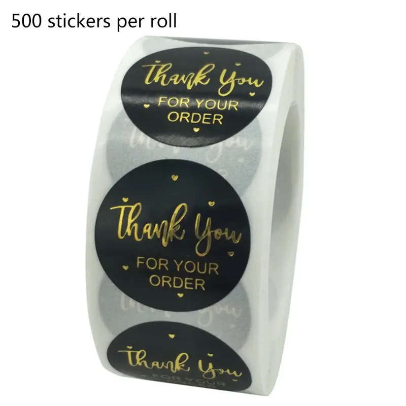 500pcs Thank You for Your Order Stickers Gold Foil Seal Label for Baking Gift Bags Wedding Decoration Stationery 
500pcs Thank You for Your Order Stickers Gold Foil Seal Label for Baking Gift Bags Wedding Decoration Stationery