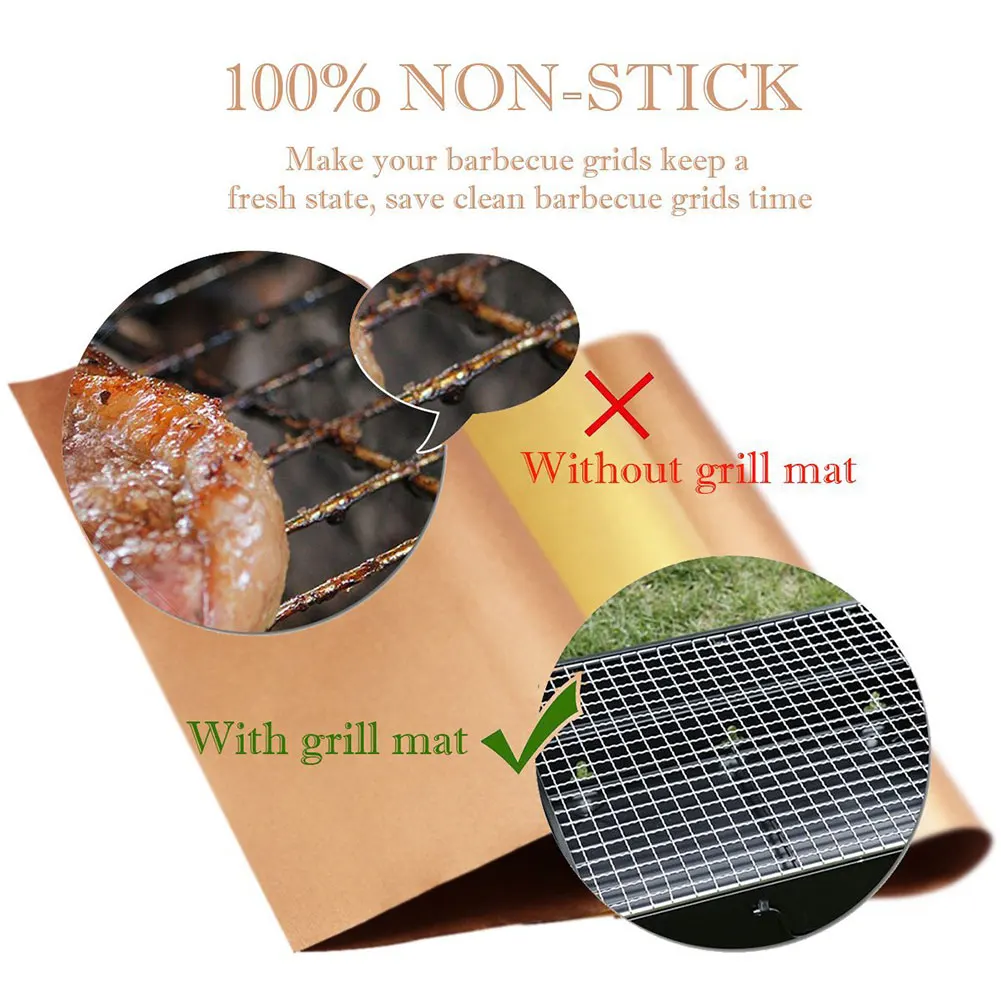 Hot sale non-stick barbecue grill mesh mat reusable heat-resistant grill grill mesh mat kitchen cooking barbecue mat liner
Hot sale non-stick barbecue grill mesh mat reusable heat-resistant grill grill mesh mat kitchen cooking barbecue mat liner