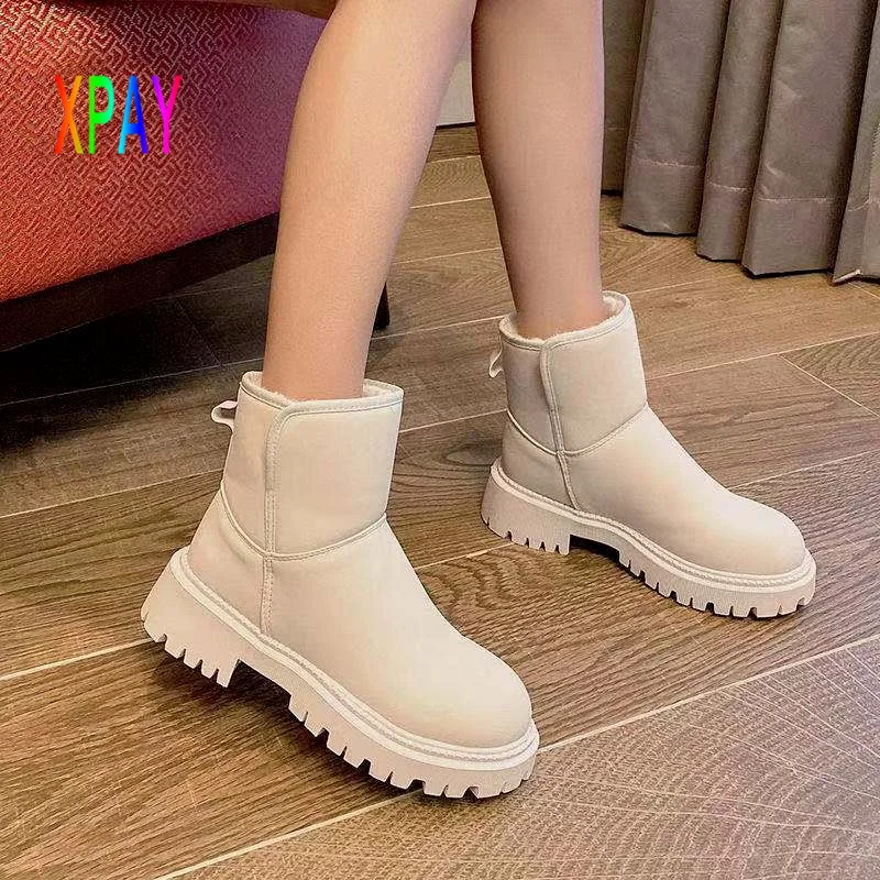 XPAYwomen's Winter Boots 2021 Snow Boots Plush Warm Shoes Platform Boots Women's Waterproof Round Toe Short Boots Botas De Mujer
XPAYwomen's Winter Boots 2021 Snow Boots Plush Warm Shoes Platform Boots Women's Waterproof Round Toe Short Boots Botas De Mujer