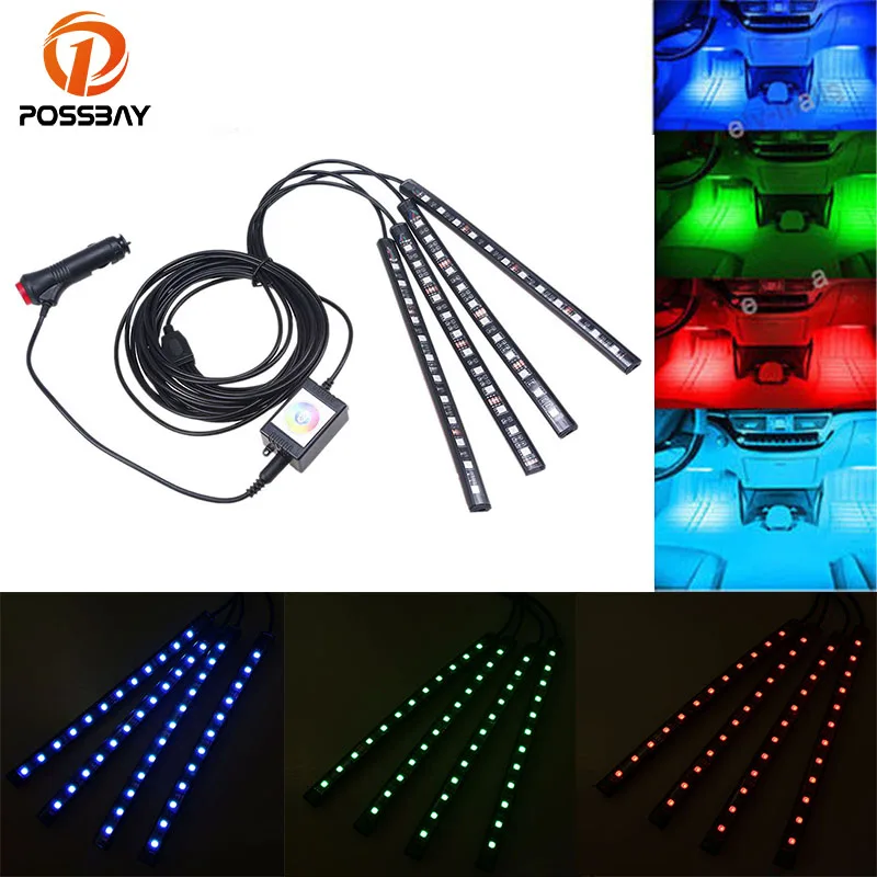 POSSBAY 4 In 1 Car Led Atmosphere Light Phone APP Style Colorful Flexible Auto Neon Interior Decoration Lamp Strip Car Styling
POSSBAY 4 In 1 Car Led Atmosphere Light Phone APP Style Colorful Flexible Auto Neon Interior Decoration Lamp Strip Car Styling