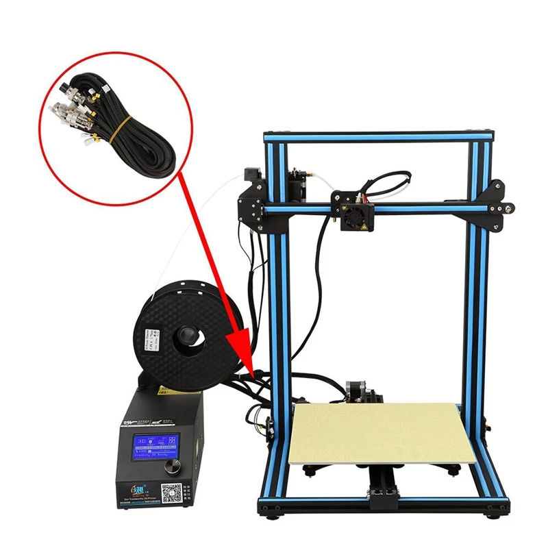 Extension Cable Kits for Creality CR-10 CR-10S CR-10 400 CR-10 500 Series 3D Printer-1 Meter
Extension Cable Kits for Creality CR-10 CR-10S CR-10 400 CR-10 500 Series 3D Printer-1 Meter