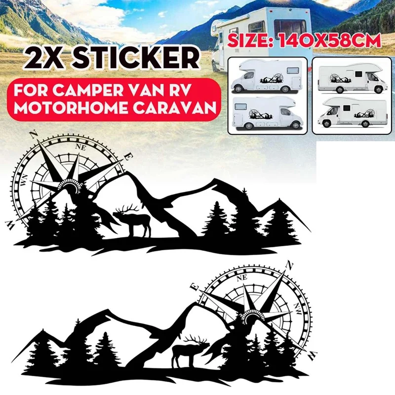RV Motorhome Universal Body Sticker DIY Compass Navigation Animal Decal Sticker Decoration for Car Caravan Trailer
RV Motorhome Universal Body Sticker DIY Compass Navigation Animal Decal Sticker Decoration for Car Caravan Trailer