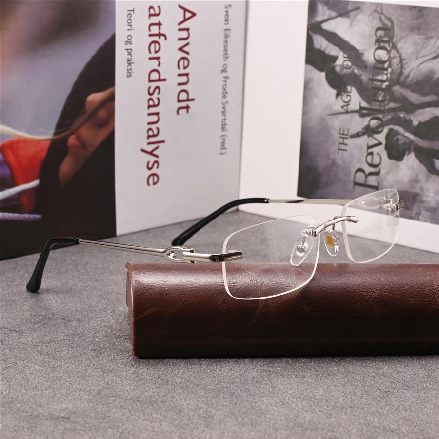 vazrobe Rimless Eyeglasses Frames Male Women Brand Plain Glasses Men Gold Silver Alloy Spectacles for Prescription Optical Lens
vazrobe Rimless Eyeglasses Frames Male Women Brand Plain Glasses Men Gold Silver Alloy Spectacles for Prescription Optical Lens