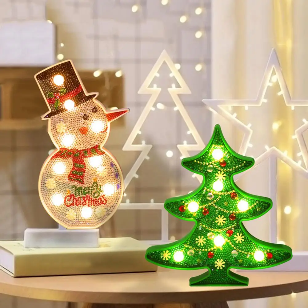 Diamonds Painting With LED Lights - 5D Full Drill Crystal Rhinestone Drawing Kit Delicate Snowman Christmas Tree Bedroom Lamp
Diamonds Painting With LED Lights - 5D Full Drill Crystal Rhinestone Drawing Kit Delicate Snowman Christmas Tree Bedroom Lamp