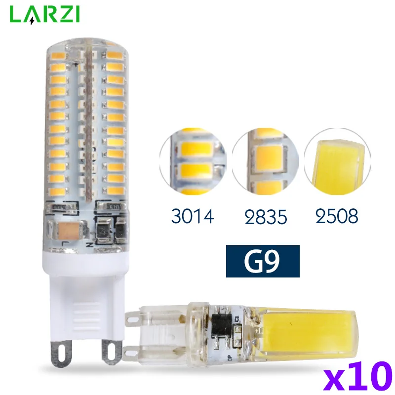 

10pcs/lot G9 led 220V 6W 7W 9W 10W 12W LED G9 Lamp Led bulb SMD2835 3014 LED G9 Light Replace 20W/30W/40W/50W halogen lamp light