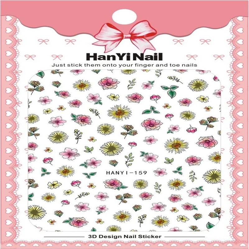 2021 New Design 1 sheet 3D Embossed Nail Sticker Flower Adhesive DIY Manicure Slider Nail Art Tips Decorations Decals
2021 New Design 1 sheet 3D Embossed Nail Sticker Flower Adhesive DIY Manicure Slider Nail Art Tips Decorations Decals