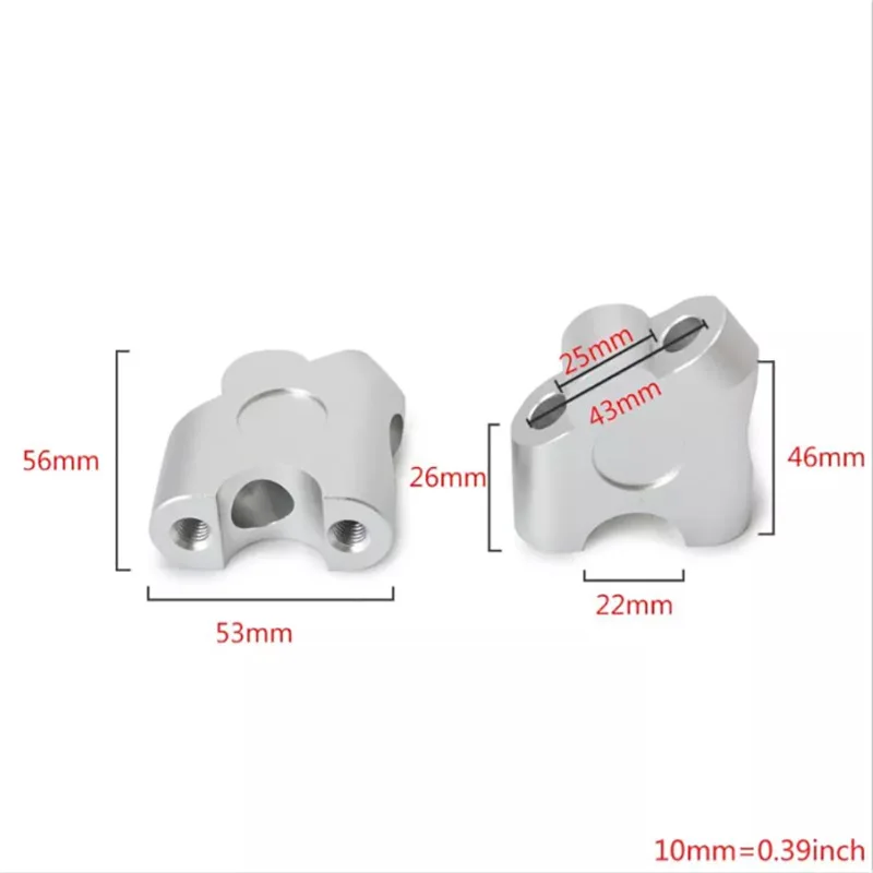 CNC refitting motorcycle's leading handlebar heightening back shifting handlebar heightening and back shifting base 22mm
CNC refitting motorcycle's leading handlebar heightening back shifting handlebar heightening and back shifting base 22mm