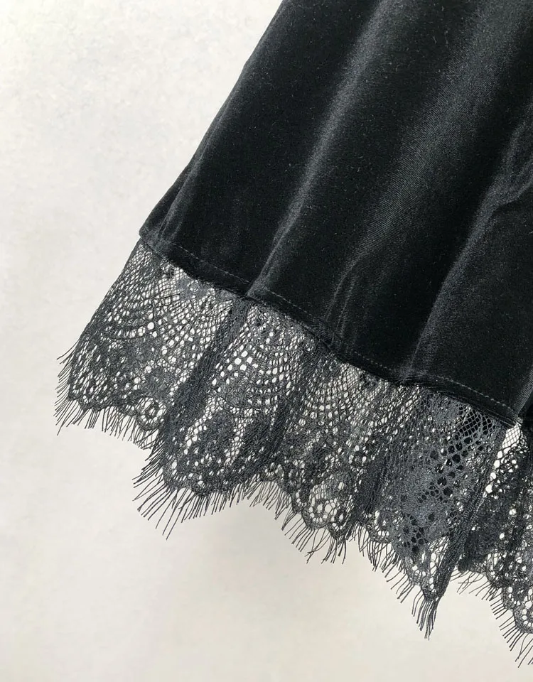 Autumn Women Dress Vintage Lace Velvet Splice Zipper Shirt Dress Loose Goth Party Dress Office Lady 2020 Winter Women Clothes
Autumn Women Dress Vintage Lace Velvet Splice Zipper Shirt Dress Loose Goth Party Dress Office Lady 2020 Winter Women Clothes