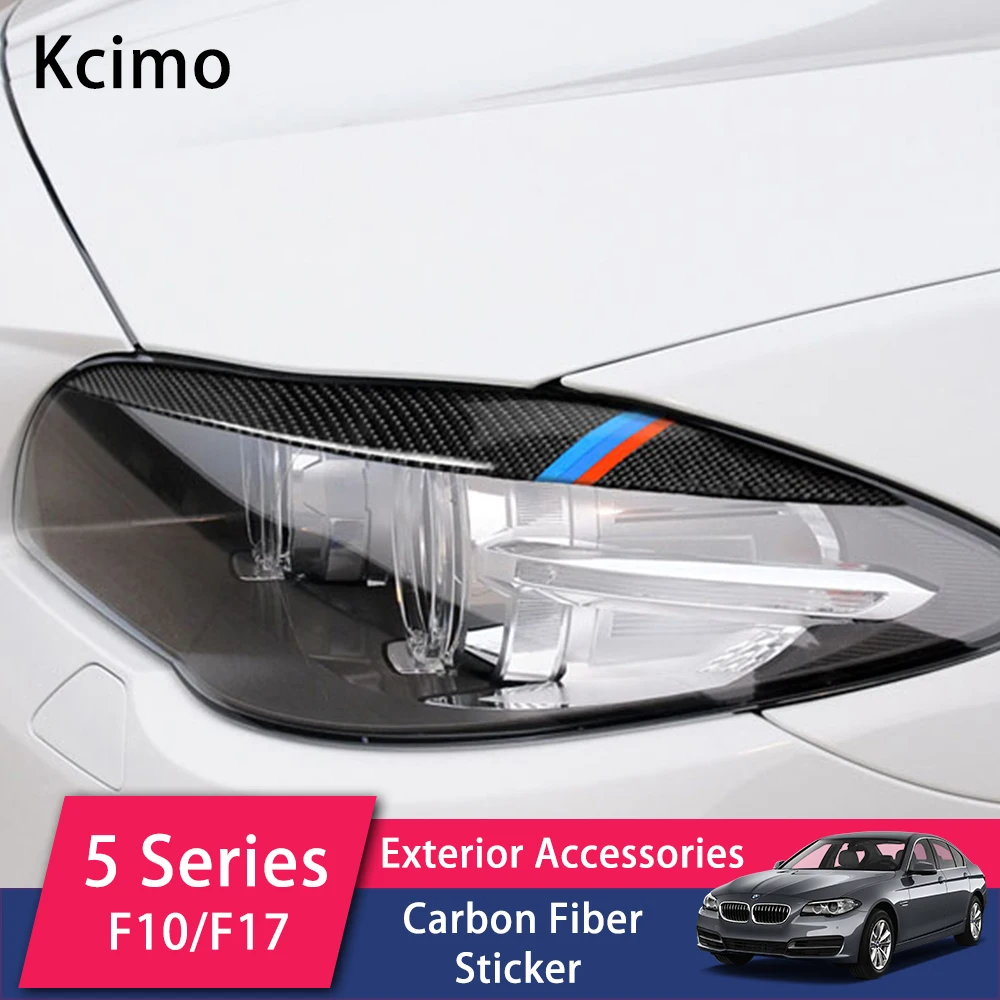 Kcimo Carbon Fiber Headlights Eyebrows Eyelids for BMW F10 5 Series 2014-2017 Front Headlamp Trim Cover Car Accessories
Kcimo Carbon Fiber Headlights Eyebrows Eyelids for BMW F10 5 Series 2014-2017 Front Headlamp Trim Cover Car Accessories