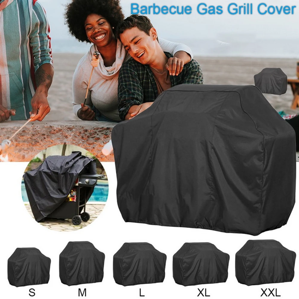 BBQ Grill Cover 7 Sizes Black Outdoor Waterproof Barbeque Cover Anti-Dust Protector Gas Charcoal Electric Barbecue Grill
BBQ Grill Cover 7 Sizes Black Outdoor Waterproof Barbeque Cover Anti-Dust Protector Gas Charcoal Electric Barbecue Grill