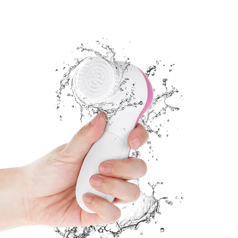 5 in 1 Face Cleansing Brush Silicone Facial Brush Electric Wash Face Machine Deep Cleaning Pore Skin Care Face Massage Brush
5 in 1 Face Cleansing Brush Silicone Facial Brush Electric Wash Face Machine Deep Cleaning Pore Skin Care Face Massage Brush