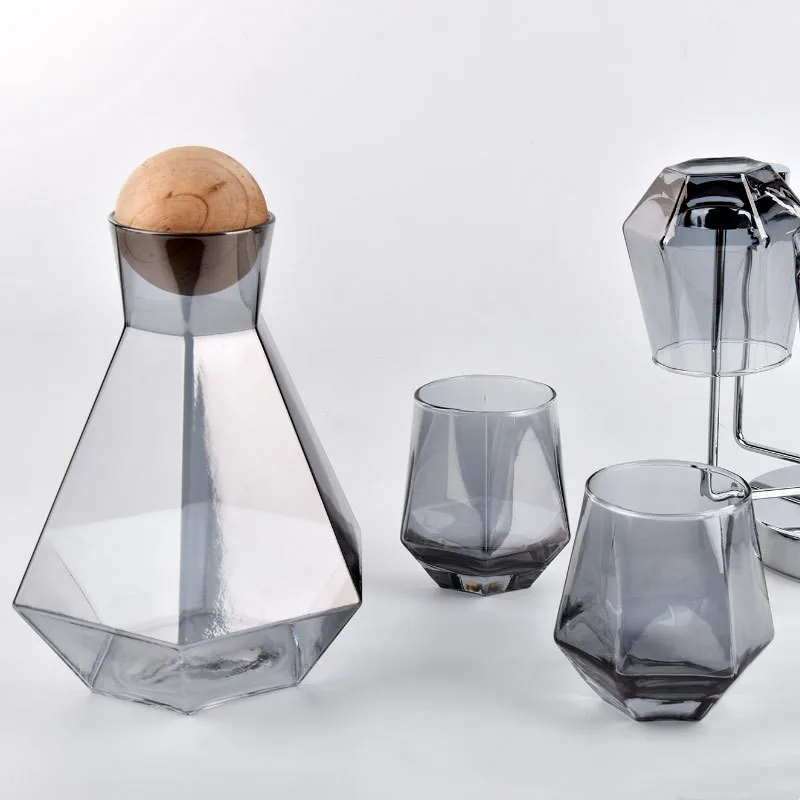 Clear Cold Water Jug Juice Luxury Diamond Shape Glass Water Kettle with Natural Wood Ball Lid Beverage Pitcher Home Drinkware
Clear Cold Water Jug Juice Luxury Diamond Shape Glass Water Kettle with Natural Wood Ball Lid Beverage Pitcher Home Drinkware