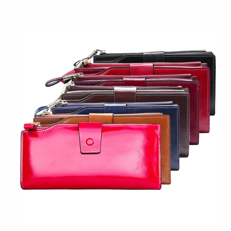 Women's Wallets Genuine Leather Long Style Multi-functional Phone Purse Zipper Ladies Id Card Holder Clutch Bag
Women's Wallets Genuine Leather Long Style Multi-functional Phone Purse Zipper Ladies Id Card Holder Clutch Bag