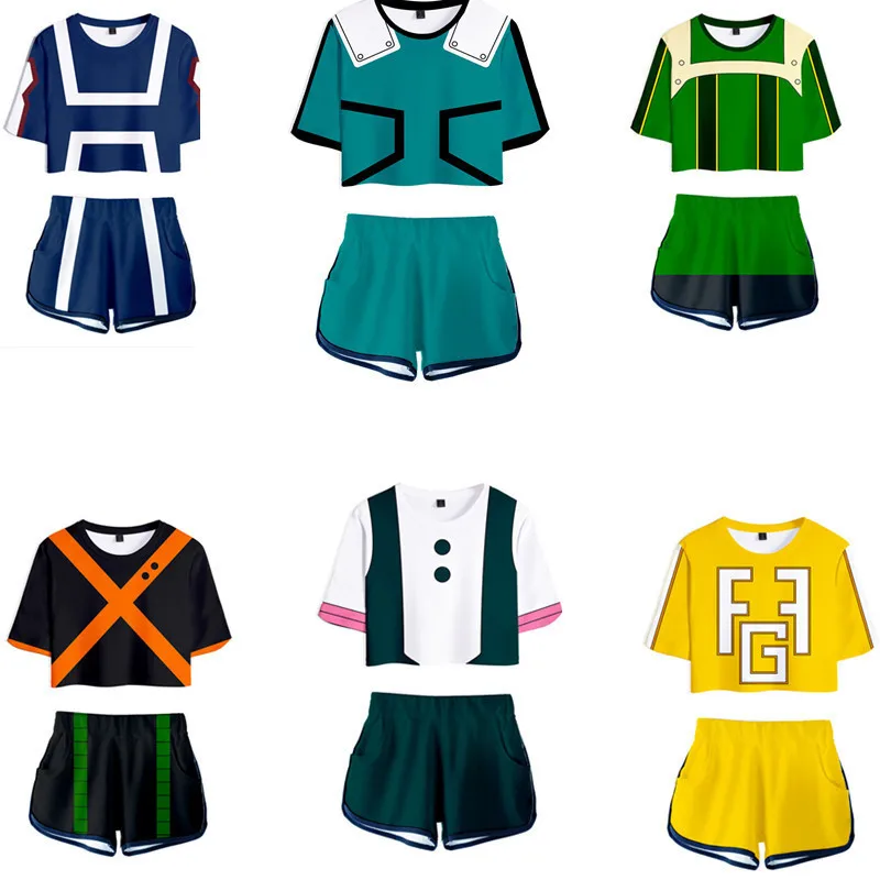 My Hero Academia Midoriya Izuku Cosplay Costumes Navel Exposed Sweatshirts T-Shirt Joggers Trousers Sport Gym Pants Tracksuit
My Hero Academia Midoriya Izuku Cosplay Costumes Navel Exposed Sweatshirts T-Shirt Joggers Trousers Sport Gym Pants Tracksuit