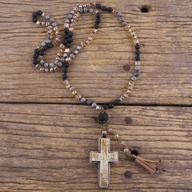 MD Fashion Bohemian Jewelry Accessory Multi Natural Stones /Glass Crystal Knotted Tassel Cross Necklace Women Gift Dropship
MD Fashion Bohemian Jewelry Accessory Multi Natural Stones /Glass Crystal Knotted Tassel Cross Necklace Women Gift Dropship