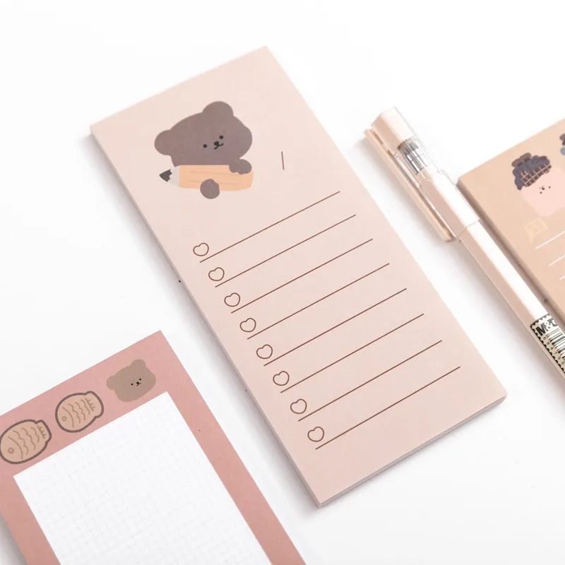 50 Sheets Cute Korean Biscuits Bear Memo Pad Message Notes Decorative Notepad Note check list Memo Stationery Office Supplies
50 Sheets Cute Korean Biscuits Bear Memo Pad Message Notes Decorative Notepad Note check list Memo Stationery Office Supplies