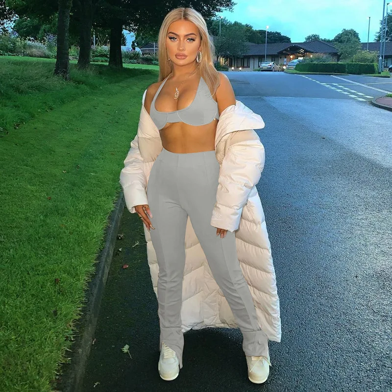Ensembles Femme New Sexy Woman Set Two Pieces Pants And Crop Top Matching Sets Ladies Summer Clothes Gym Fitness Workout Suits
Ensembles Femme New Sexy Woman Set Two Pieces Pants And Crop Top Matching Sets Ladies Summer Clothes Gym Fitness Workout Suits