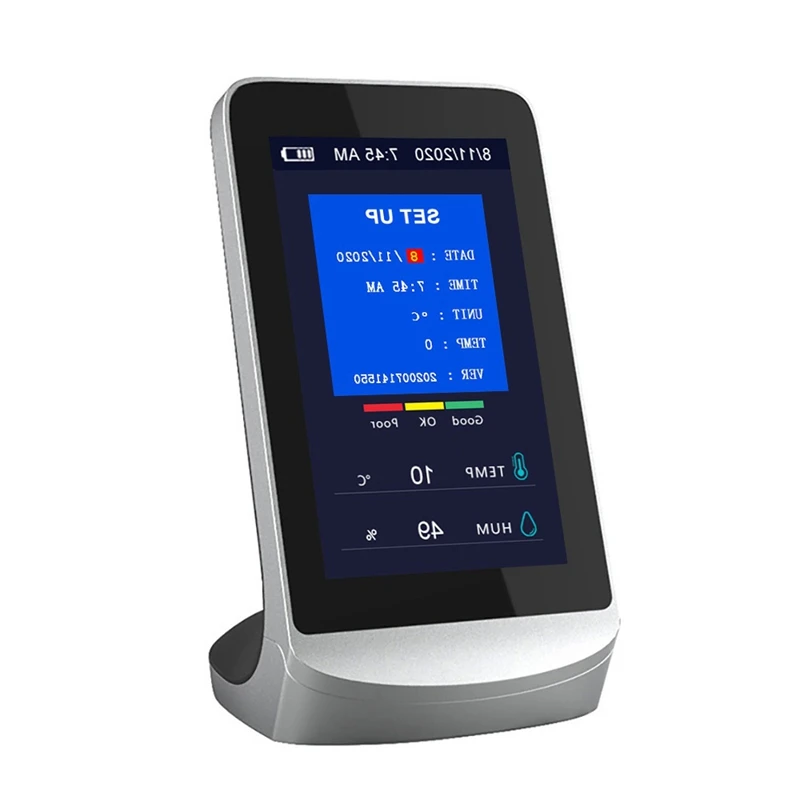 Gas Detector Air Quality Monitor CO2 Meter Air Analyzer CO2 Detector CO2 Sensor CO2 Monitor Breathing Analyzer
Gas Detector Air Quality Monitor CO2 Meter Air Analyzer CO2 Detector CO2 Sensor CO2 Monitor Breathing Analyzer