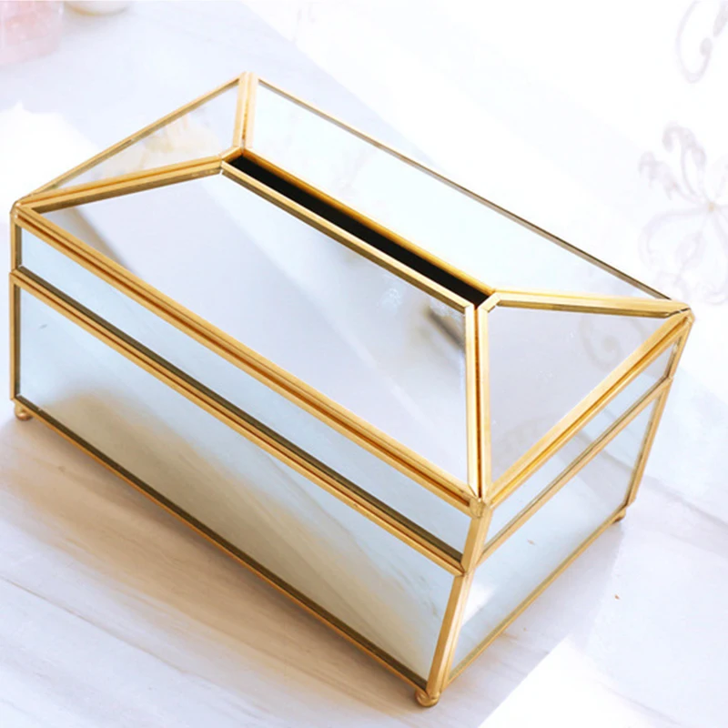 Creative Brass Mirror Tissue Box Living Room Home Waterproof Transparent Glass Tray Tray Tissue Box Car Tissue HolderTissue Box
Creative Brass Mirror Tissue Box Living Room Home Waterproof Transparent Glass Tray Tray Tissue Box Car Tissue HolderTissue Box