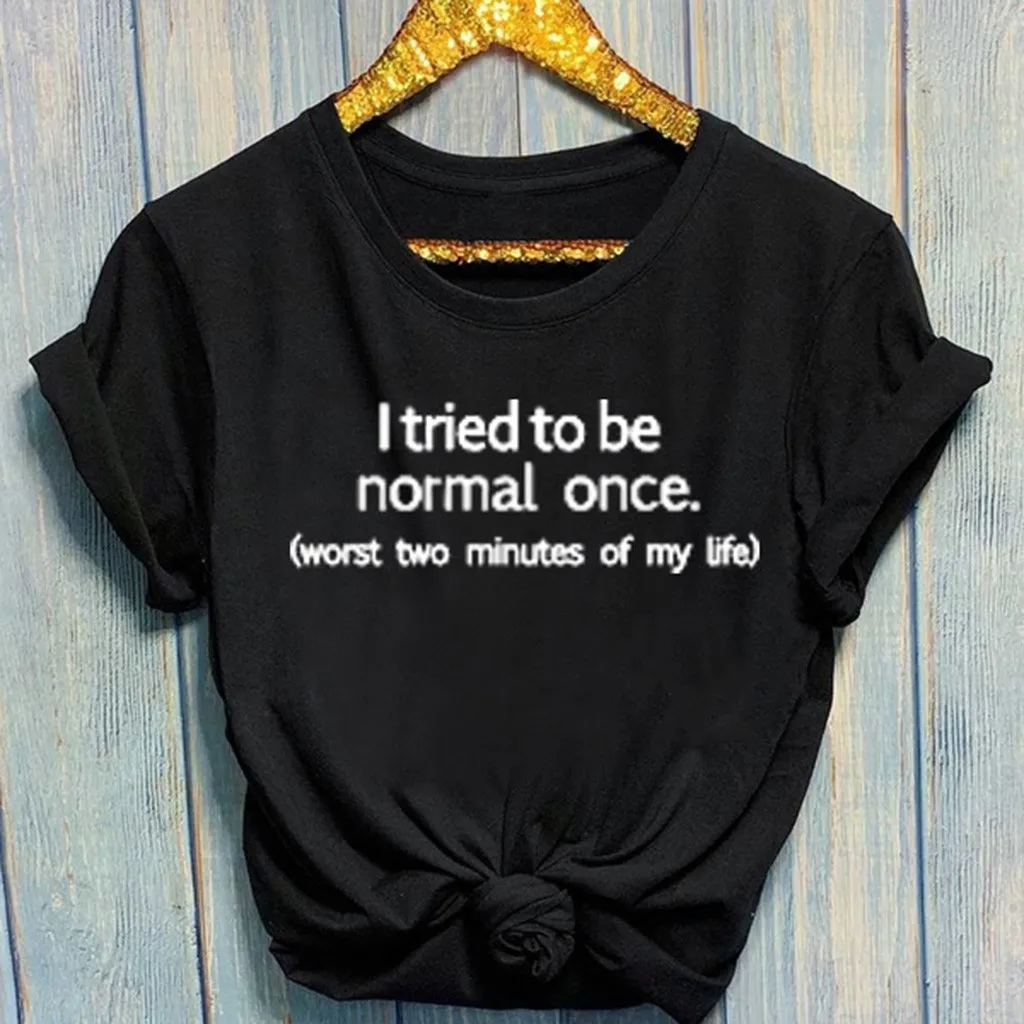 Women Short Sleeve Letter Letter Printed Casual T Shirt Blouse Tunic Top Sweaters Dropshipping
Women Short Sleeve Letter Letter Printed Casual T Shirt Blouse Tunic Top Sweaters Dropshipping