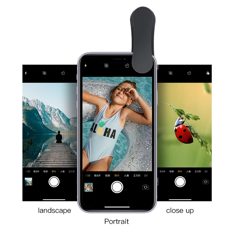 KUULAA 4K HD Cell Phone Camera Lens Kit 3 in 1 Wide Angle lens Macro Fisheye Lenses For iPhone 11 Pro Max Huawei P20 Pro Samsung
KUULAA 4K HD Cell Phone Camera Lens Kit 3 in 1 Wide Angle lens Macro Fisheye Lenses For iPhone 11 Pro Max Huawei P20 Pro Samsung
