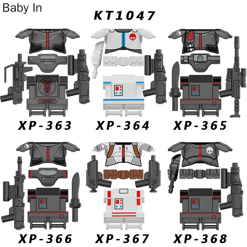 Single Sell Helmet Armor Belt Weapon Building Blocks MOC Bricks Figure Head Accessories Toys For Kids Gift XP363-368 KT1047
Single Sell Helmet Armor Belt Weapon Building Blocks MOC Bricks Figure Head Accessories Toys For Kids Gift XP363-368 KT1047