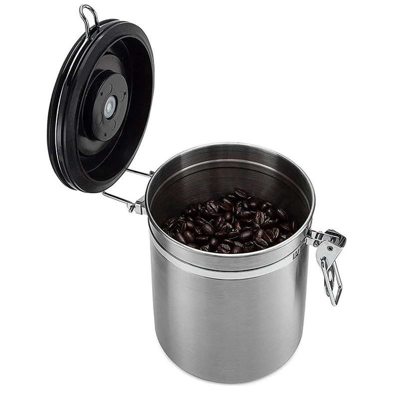 Household Keep Food Fresh Bottles Stainless Steel Airtight Coffee Beans Container CO2 Valve Storage Canister Tea Jar 1.5L/1.8L
Household Keep Food Fresh Bottles Stainless Steel Airtight Coffee Beans Container CO2 Valve Storage Canister Tea Jar 1.5L/1.8L