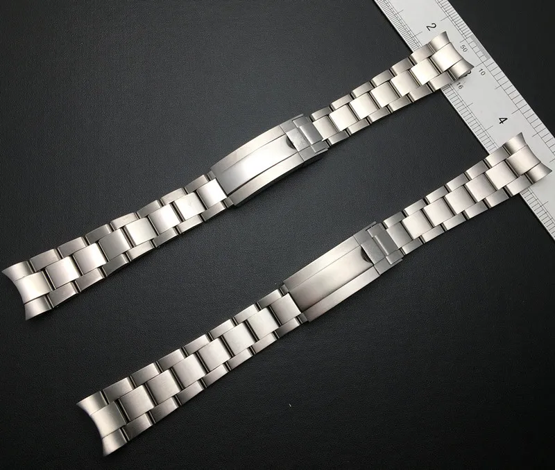 Браслет из нержавеющей стали для часов RX Daytona брендовый Серебристый браслет с