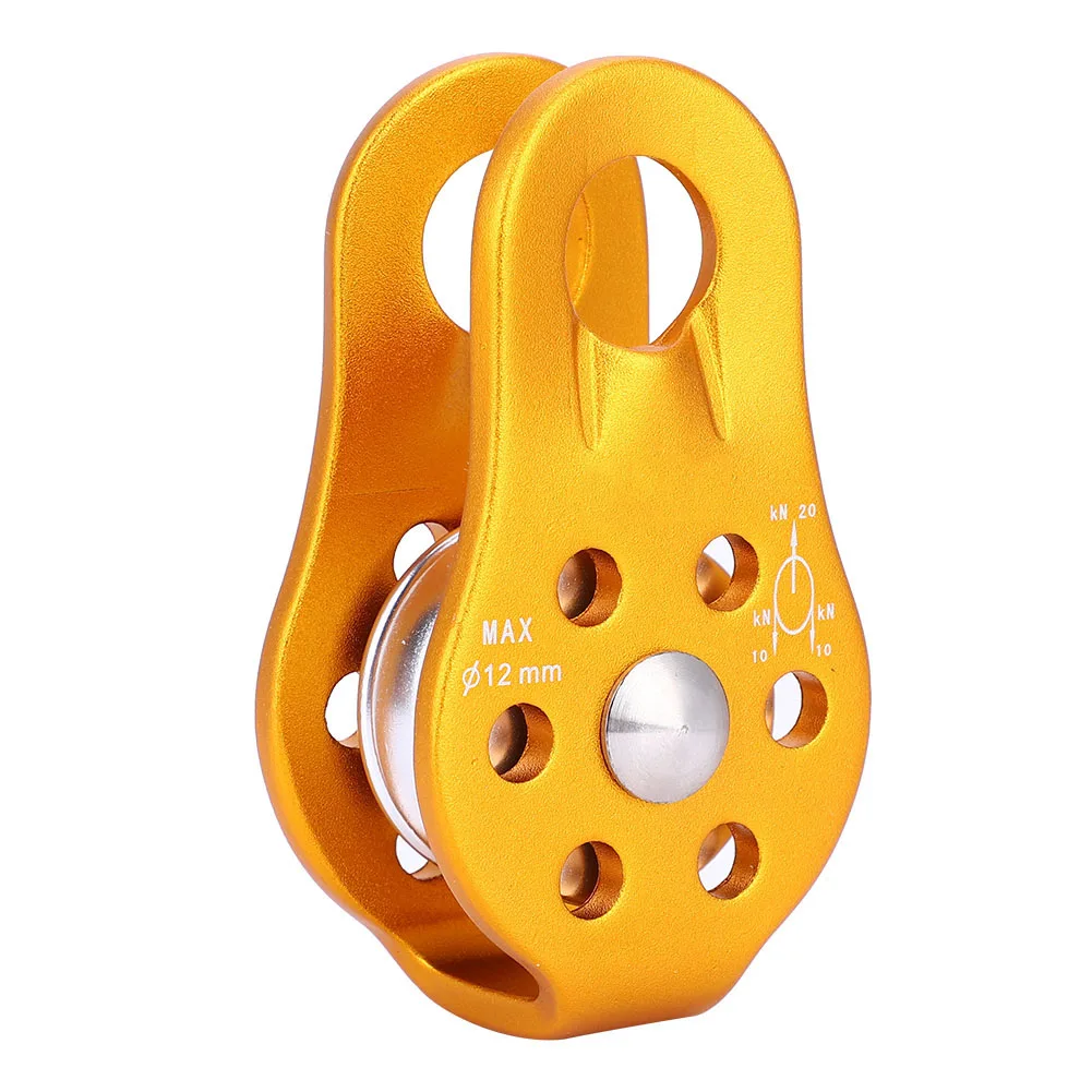 Heavy Duty Single Swivel Rope Pulley Block Climbing Safety Equipment Suitable for 12mm rope
Heavy Duty Single Swivel Rope Pulley Block Climbing Safety Equipment Suitable for 12mm rope