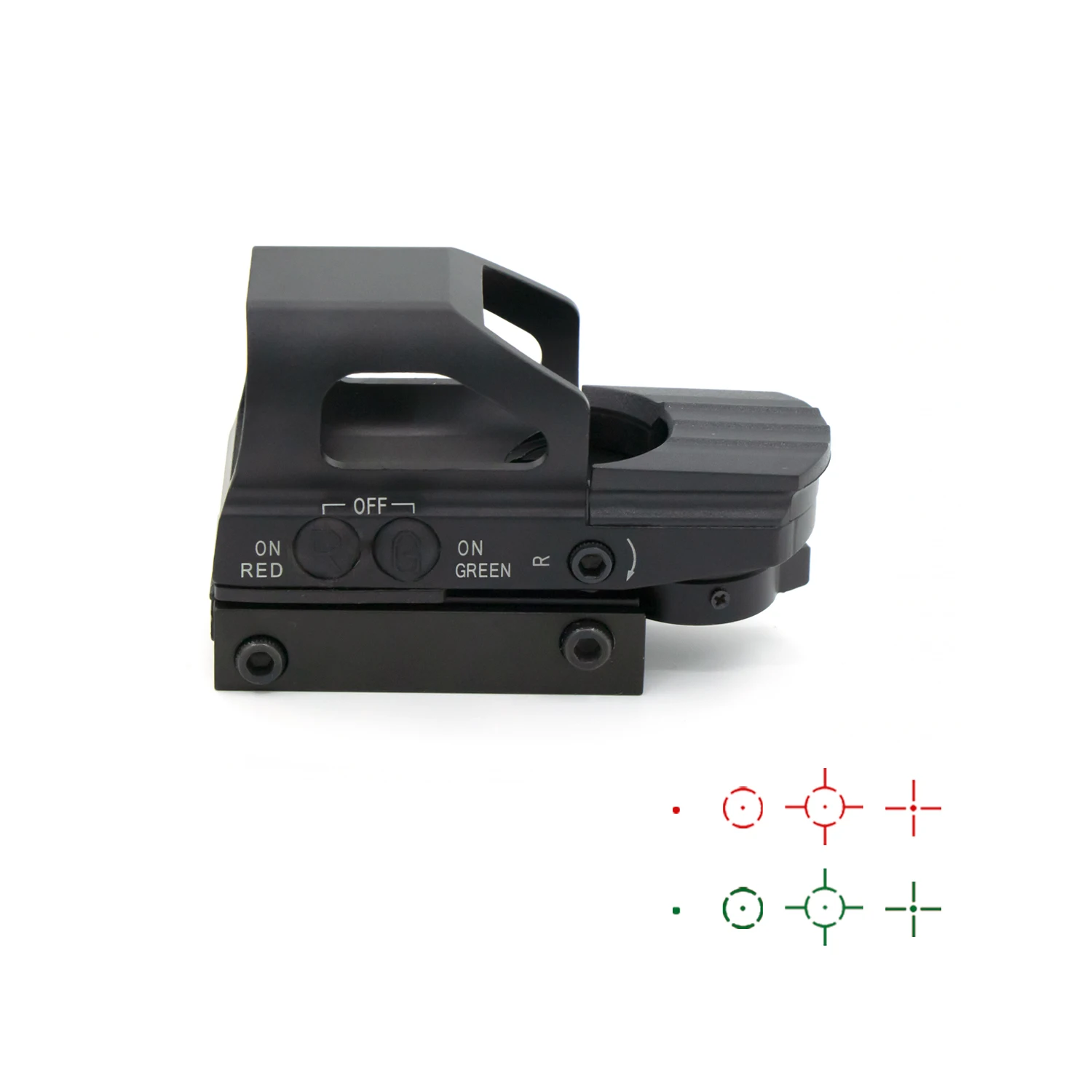 Spina optics reflective aim, crosshair with green and red dot with various brightness settings for airsoft hunting rifle, 1x22x3
Spina optics reflective aim, crosshair with green and red dot with various brightness settings for airsoft hunting rifle, 1x22x3