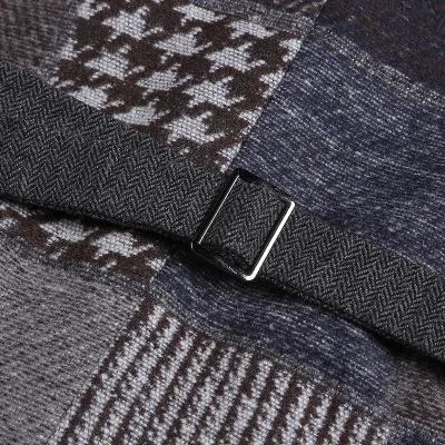 2020 Fall Spring Stitching Retro Patch Plaid Woolen Casual Slim Waistcoat for Men Wedding European Style Brand Men's Suit Vest
2020 Fall Spring Stitching Retro Patch Plaid Woolen Casual Slim Waistcoat for Men Wedding European Style Brand Men's Suit Vest