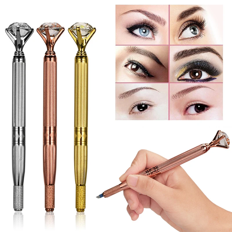 3D Eyebrow Embroidery Tattoo Manual Pen With Crystal Diamond Eyebrow Manual Pen Permanent Makeup Tattoo Tool Accessories
3D Eyebrow Embroidery Tattoo Manual Pen With Crystal Diamond Eyebrow Manual Pen Permanent Makeup Tattoo Tool Accessories