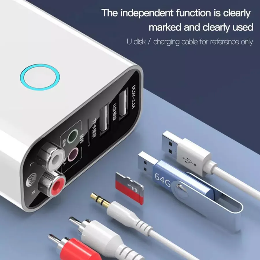 Аудио передатчик с поддержкой Bluetooth 3 5 мм AUX RCA TF U-диск | Электроника