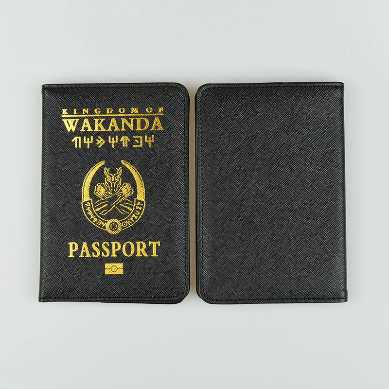 DIKEDAKU Wakanda с отделением для паспорта Rfid Крест шаблон Pu кожаный чехол Обложка на