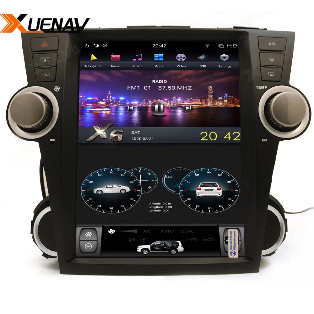 XUENAV 12.1 inch 2 Din AndroidSystem Car Navigation System For-Toyota Highlander 2009-2012 Car Stereo Multimedia Player System
XUENAV 12.1 inch 2 Din AndroidSystem Car Navigation System For-Toyota Highlander 2009-2012 Car Stereo Multimedia Player System