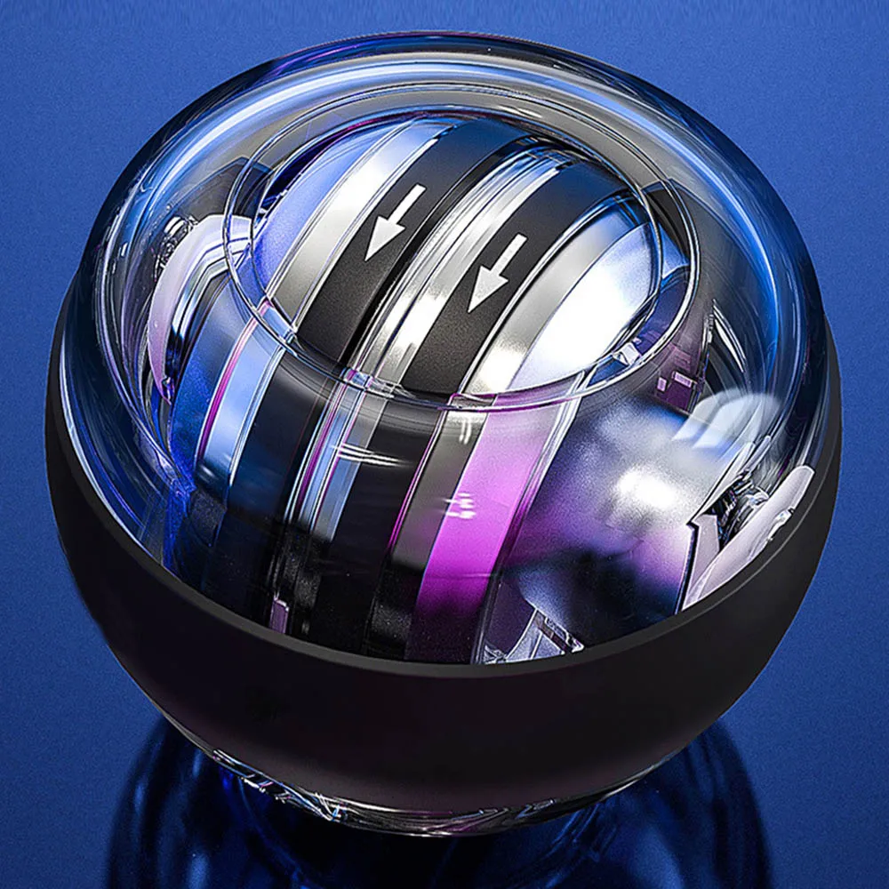 

Светодиодный Гироскопический силовой шар с автозапуском, Гироскопический силовой шар для запястья с счетчиком рук, силы мышц