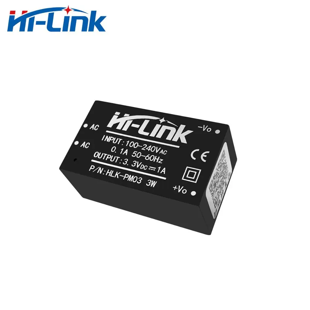 Free Shipping 60pcs HLK-PM03 220V to 3.3V 1A 3W AC DC Power Supply Module CE RoHs | AC/DC Adapters