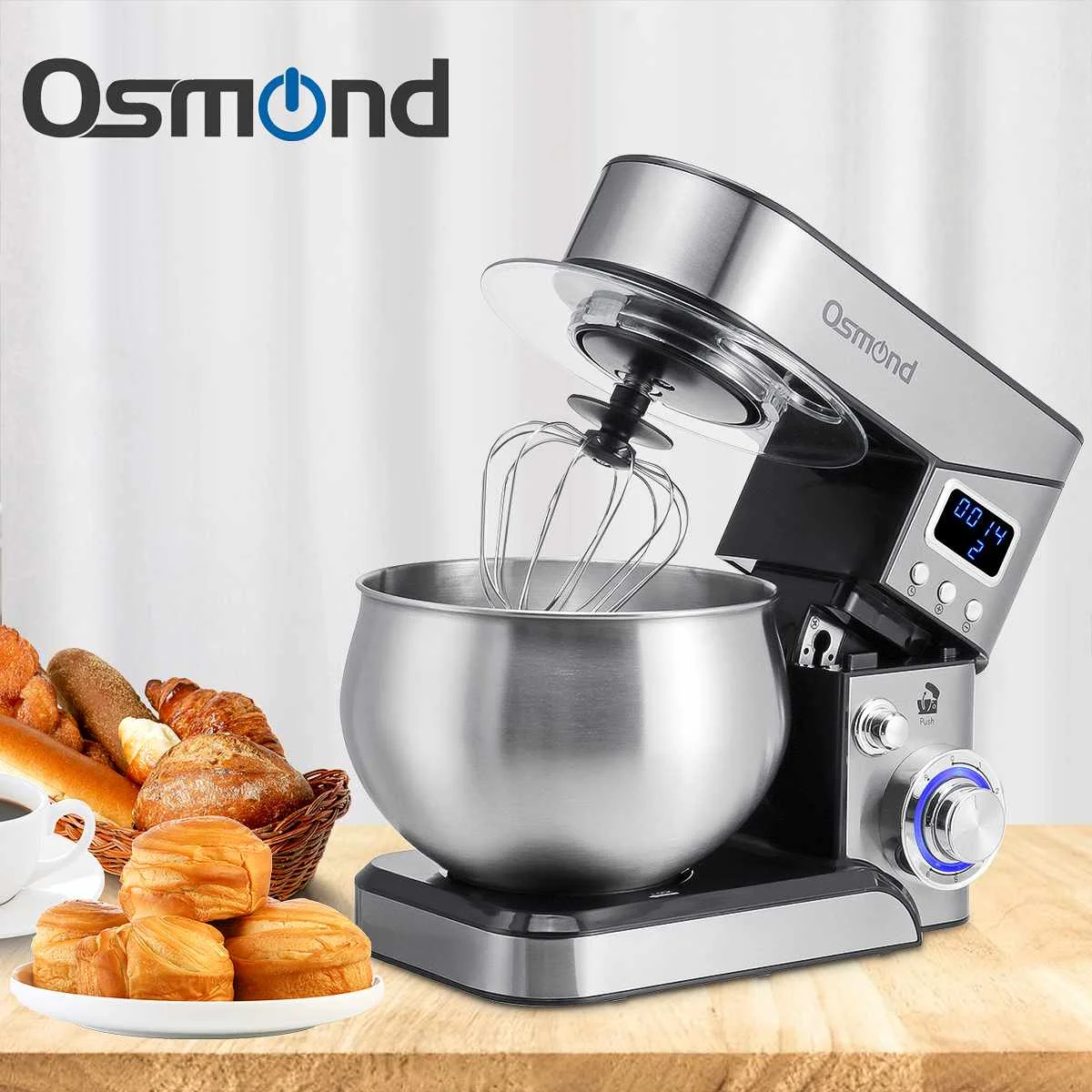 New 1300W LCD Professional Kitchen Food Stand Mixer 6 Speeds Pulse Cream Egg Whisk Blender Bread Maker Kneading Food Processor
New 1300W LCD Professional Kitchen Food Stand Mixer 6 Speeds Pulse Cream Egg Whisk Blender Bread Maker Kneading Food Processor