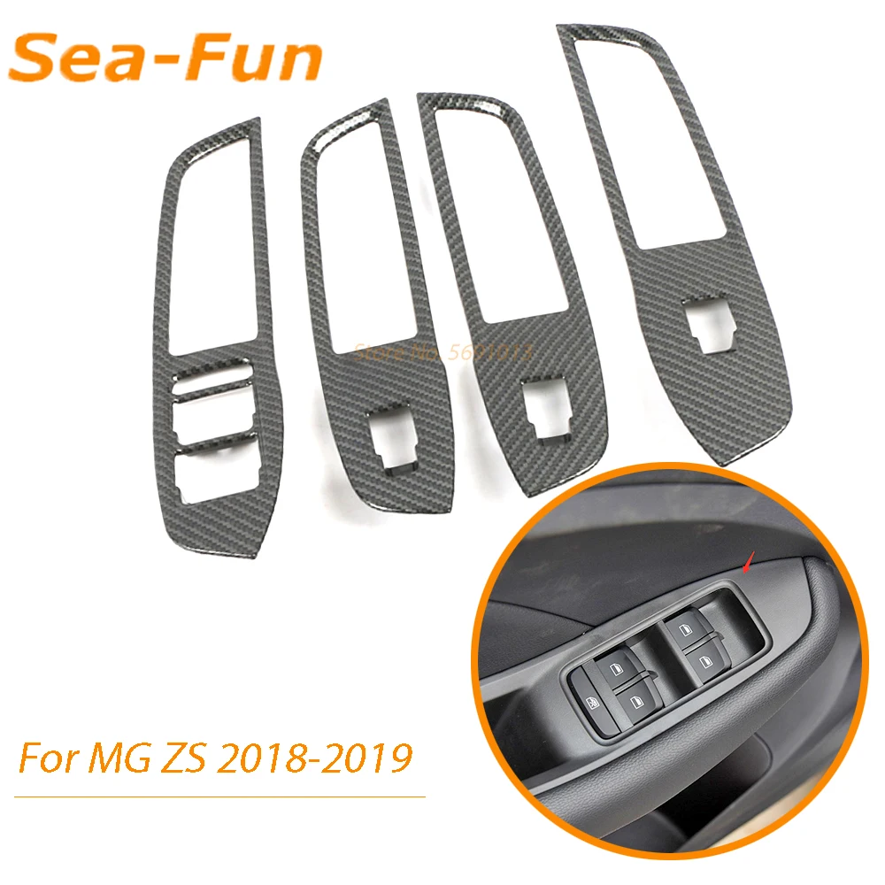 For MG Zs Suv 2018 2019 Interior Window Switch Button Cover Glass Lifting Trim Cover Frame ABS Chrome Carbon Car Accessories
For MG Zs Suv 2018 2019 Interior Window Switch Button Cover Glass Lifting Trim Cover Frame ABS Chrome Carbon Car Accessories